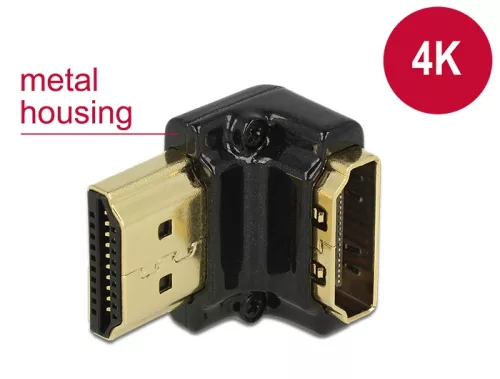 Delock HDMI 90 fokos fordító 4K adapter (65662)