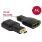 Delock HDMI - micro HDMI 2.0 4K átalakító adapter (65664)