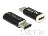 Delock USB-C - USB 2.0 micro átalakító adapter fekete (65678)
