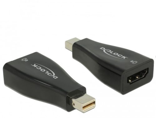 Delock mini Displayport 1.2 - HDMI 4K passzív adapter, fekete (65864)