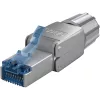 Goobay szerszám nélkül szerelhető Cat6A S/FTP csatlakozó (65939)