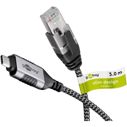 Goobay USB-C - RJ45 Gigabit ethernet kábel 3m (74404)