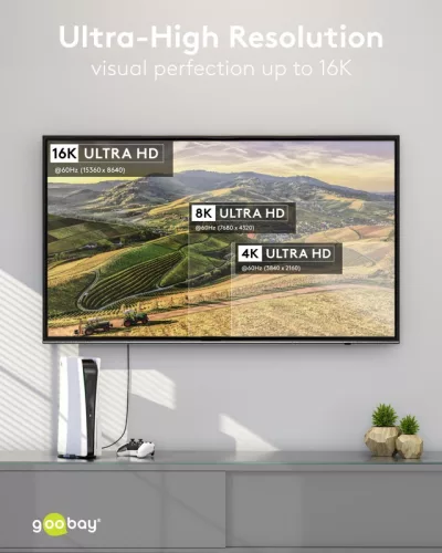 Goobay USB-C 4 240W 16K 60Hz kábel 1.5m (74776)