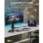 Goobay UHBR20 DisplayPort 2.1 16K 60Hz kábel 1m (75684)