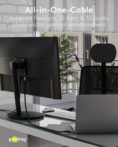 Goobay DisplayPort 2.1 16K 60Hz kábel 3m (75686)