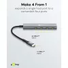 Goobay Slim 5 portos USB-C hub HDMI, 100 W PD, 5Gbit/s (76564)