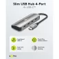 Goobay Slim 4 portos USB-C hub 10 Gbit/s (76565)