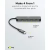 Goobay Slim 4 portos USB-C hub 10 Gbit/s (76565)