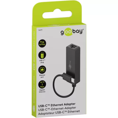 Goobay USB-C – RJ45 Gigabit Ethernet adapter (76579)