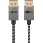 Goobay slim DisplayPort 2.0 8K 144Hz kábel 1m (77444)
