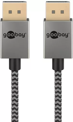 Goobay slim DisplayPort 2.0 8K 144Hz kábel 2m (77446)