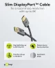 Goobay slim DisplayPort 2.0 8K 144Hz kábel 2m (77446)