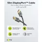 Goobay slim DisplayPort 2.0 8K 144Hz kábel 2m (77446)