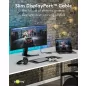 Goobay slim DisplayPort 2.0 8K 144Hz kábel 2m (77446)