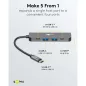 Goobay Slim 5 portos USB-C hub HDMI, 100 W PD, 5Gbit/s (78967)
