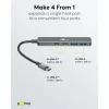 Goobay Slim 4 portos USB-C hub, 2× USB-C + 2× USB-A, 5 Gbit/s (79159)