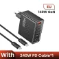  Toocki USB + 3db USB C 140W gyorstöltő adapter + USB C kábel (80140502)
