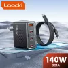 Toocki USB + 3db USB C 140W gyorstöltő adapter + USB C kábel (80140502)