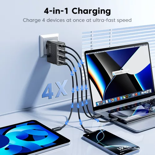 Toocki USB + 3db USB C 140W gyorstöltő adapter + USB C kábel (80140502)