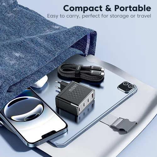 Toocki USB + 3db USB C 140W gyorstöltő adapter + USB C kábel (80140502)