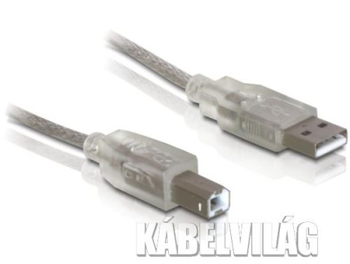 Delock USB 2.0 AM-BM nyomtató kábel 0.5m zajszűrős (82057)