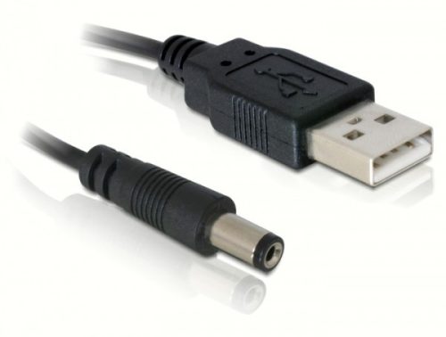 Delock USB - 5V DC 5.4x2.0 kábel, 1m (82197)