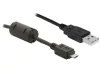 Delock Micro USB kábel 1m (zajszűrős) (82299)