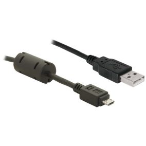 Delock micro USB kábel 1m (zajszűrős) (82299)