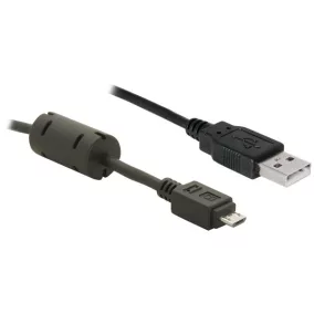 Delock Micro USB kábel 1m (zajszűrős) (82299)
