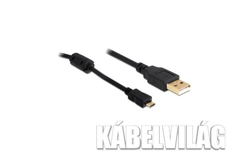 Delock micro USB kábel 1m (zajszűrős) (82299)
