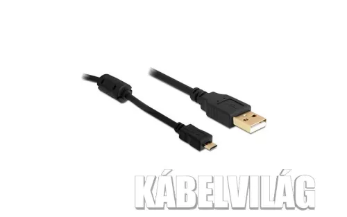 Delock Micro USB kábel 1m (zajszűrős) (82299)