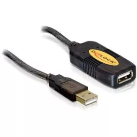 Delock Aktív USB 2.0 hosszabbító kábel 5m (82308)