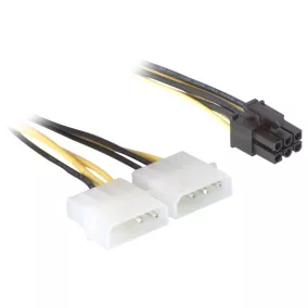 Delock elosztó kábel, 2xHDD/1x PCI Express 6pin (82315)
