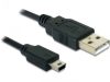 Delock mini USB 2.0 kábel 0.7m (82396)