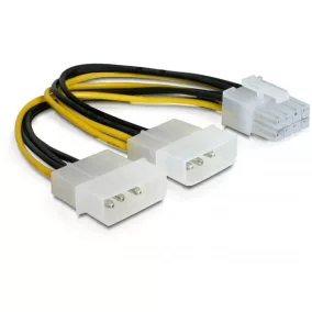 Delock elosztó kábel, 2xHDD/1x PCI Express 8pin (82397)