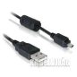 Delock USB 2.0 fényképezőgép kábel 8 tűs Nikon 1.8m (82414)