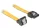 Delock SATA 2 50cm L alakú adatkábel zárral (82479)