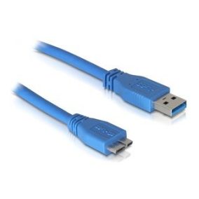 Delock USB 3.0 A - USB 3.0 micro B kábel 1m kék (82531)