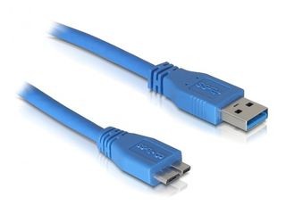 Delock USB 3.0 A - USB 3.0 micro B kábel 1m kék (82531)