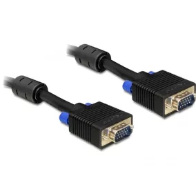   Delock duplán árnyékolt VGA D-sub monitor kábel M/M 10m (82560)