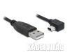 Delock mini USB 2.0 hajlított kábel 1m (82681)