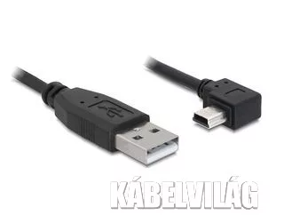 Delock Mini USB 2.0 hajlított kábel 1m (82681)