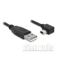 Delock mini USB 2.0 hajlított kábel 1m (82681)