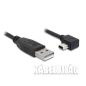 Delock mini USB 2.0 hajlított kábel 2m (82682)