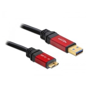 Delock USB 3.0 - micro B prémium kábel 1m (82760)