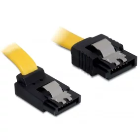 Delock SATA 6 Gb/s fel /egyenes kábel, fém, 30 cm (82804)