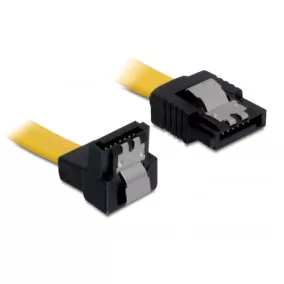 Delock SATA 6 Gb/s le /egyenes kábel, fém, 50 cm (82811)