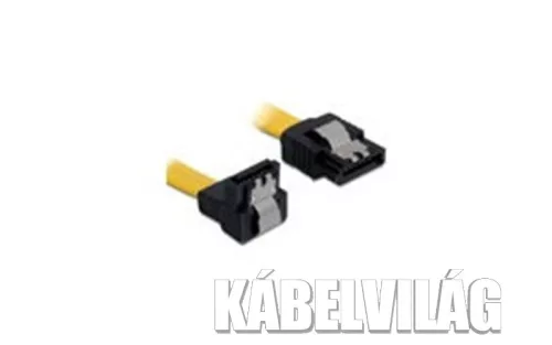 Delock SATA 6 Gb/s le /egyenes kábel, fém, 50 cm (82811)