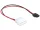 Delock 2 tűs molex - SATA 6 tűs kábel, 0,24m (82913)