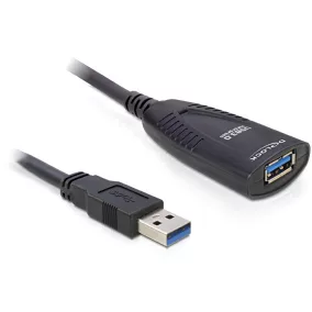 Delock Aktív USB 3.0 hosszabbító kábel 5m (83089)